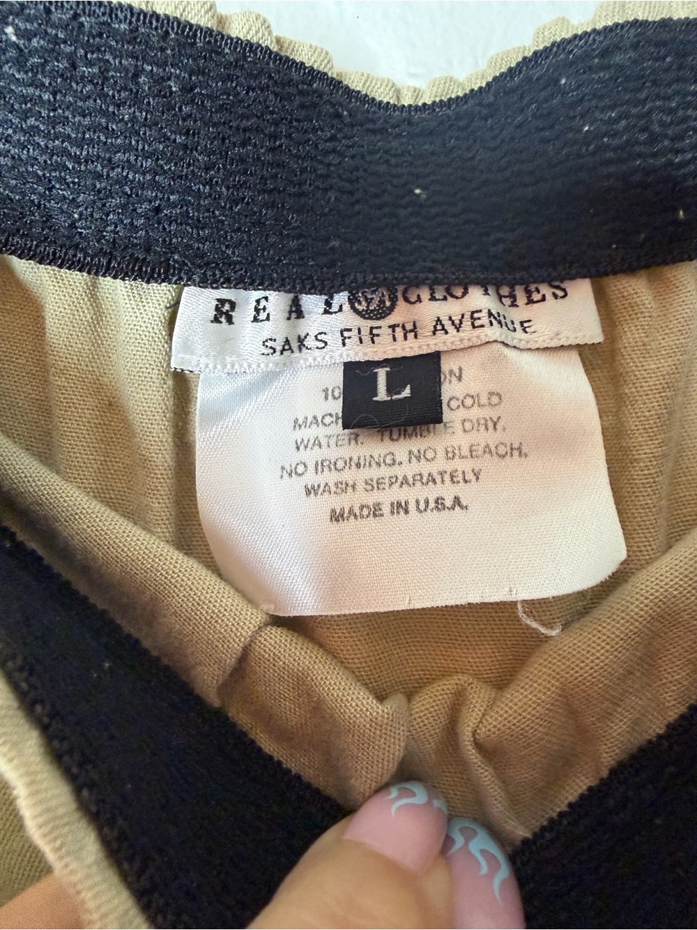 Title: Vintage Real Clothes Saks Fifth Avenue Cotton Shirt & Maxi Skirt Set S/L - Picture 5 of 11